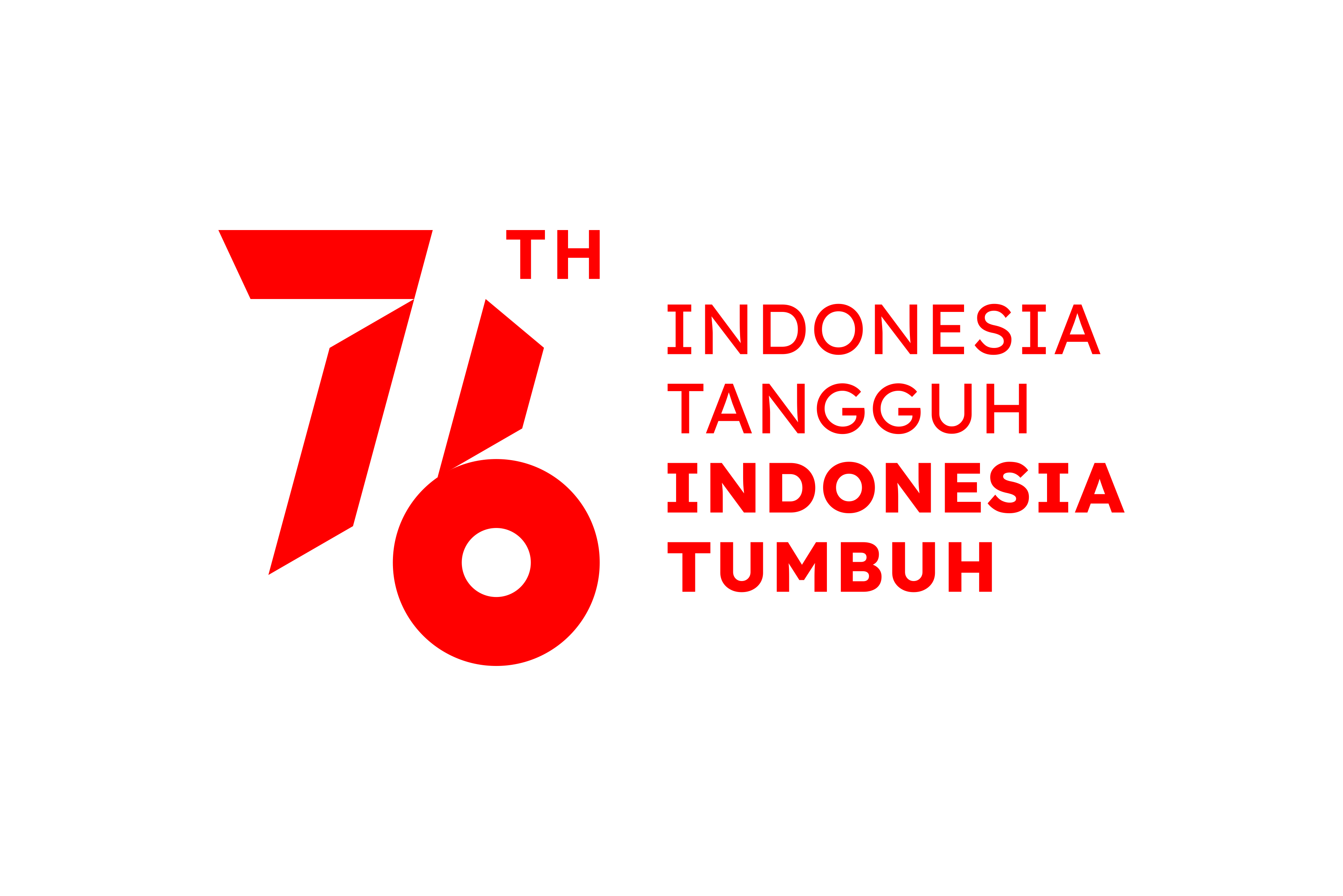 Logo HUT RI Ke 76