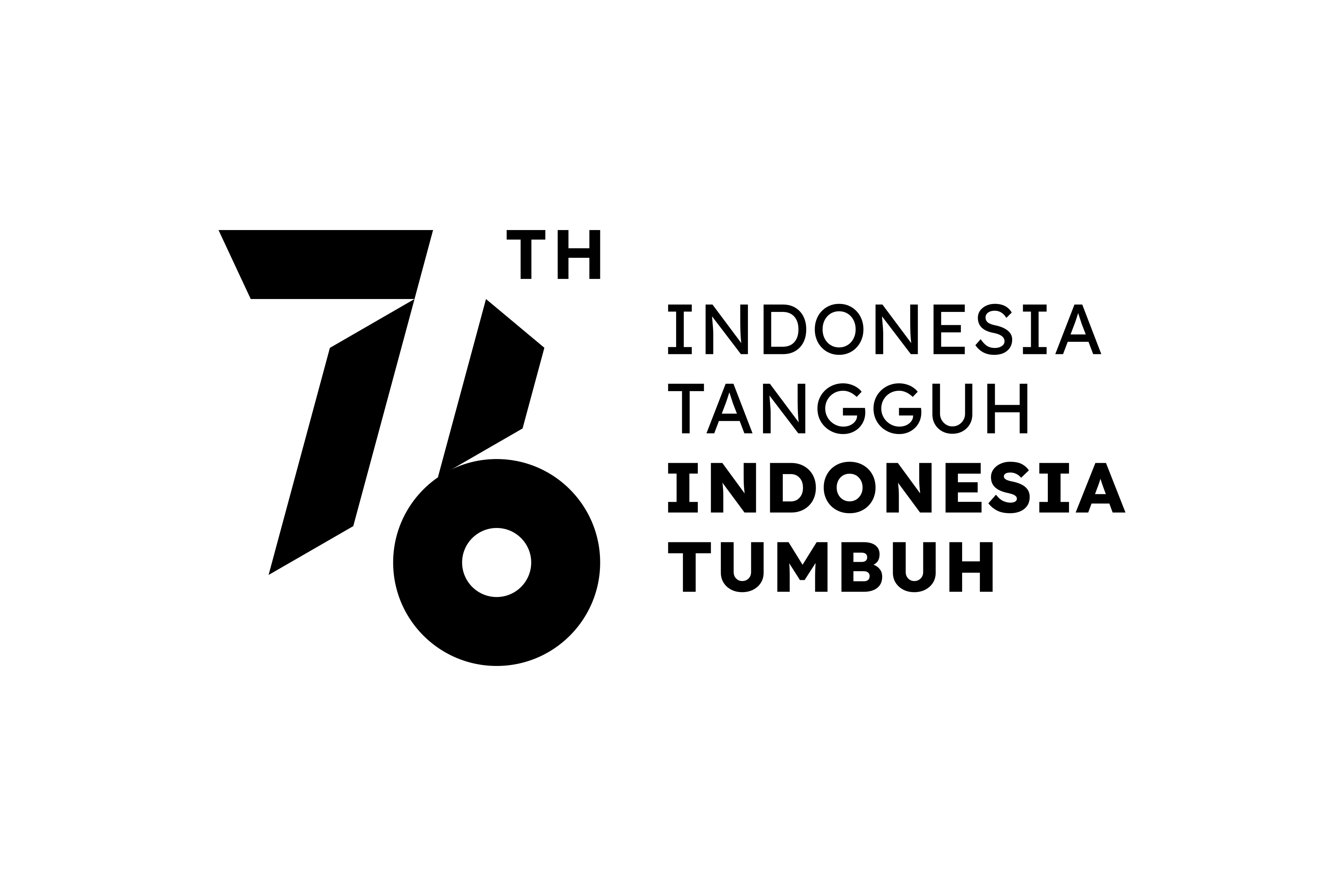 Logo HUT RI Ke 76